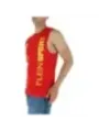 Rotes Plein Sport Tanktop Training
