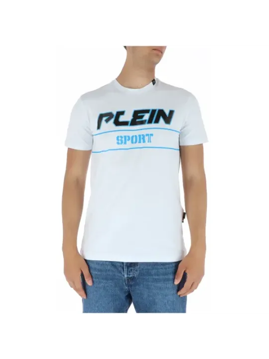 Weißes Plein Sport Logo T-Shirt