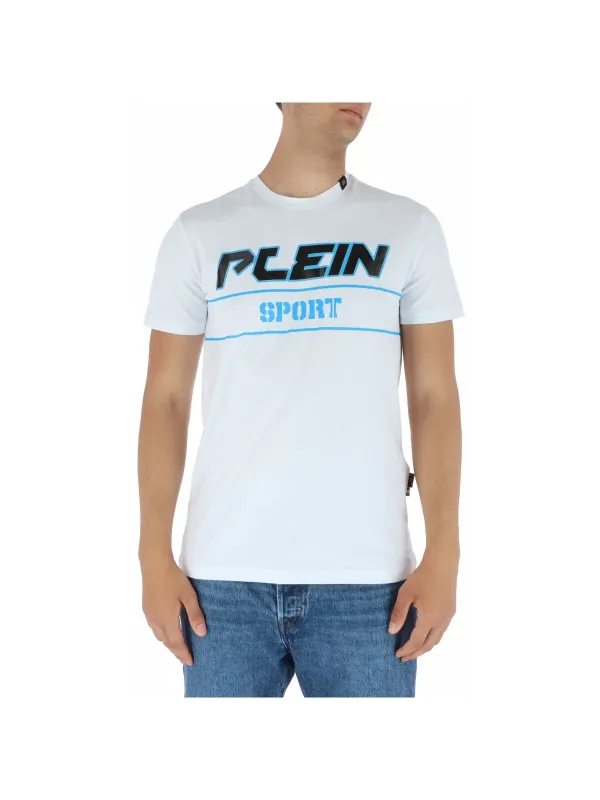 Weißes Plein Sport Logo T-Shirt