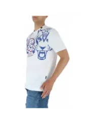 Weißes T-Shirt mit Animal-Print