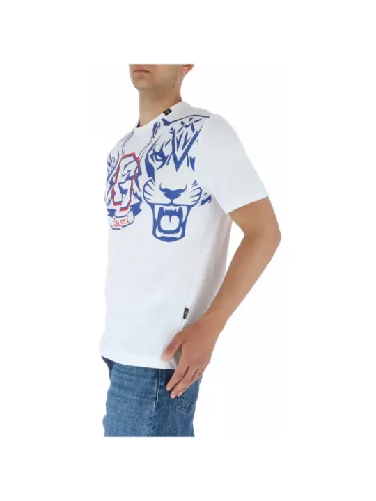 Weißes T-Shirt mit Animal-Print