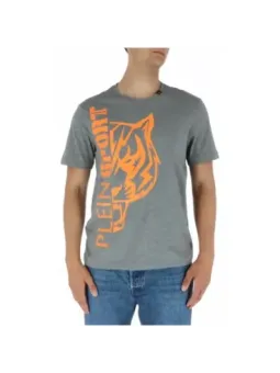 Graues Plein Sport Tiger Logo T-Shirt