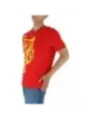 Rotes T-Shirt mit Tigerdruck