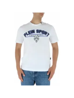 Weißes Plein Sport Boxhandschuh T-Shirt