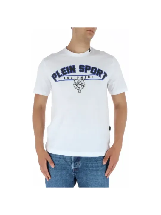 Weißes Plein Sport Boxhandschuh T-Shirt