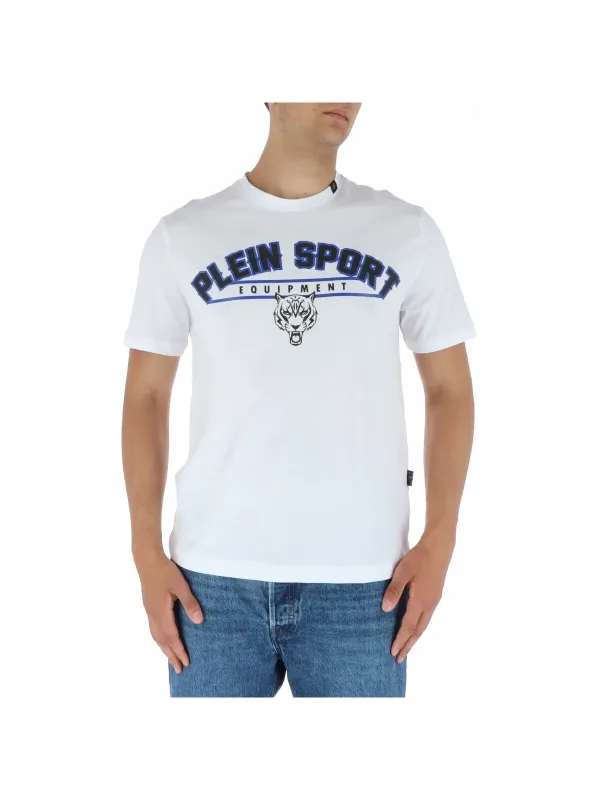 Weißes Plein Sport Boxhandschuh T-Shirt