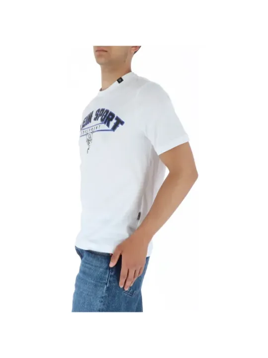 Weißes Plein Sport T-Shirt Logo