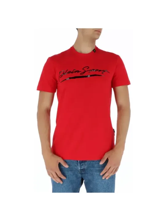 Rotes Plein Sport Logo T-Shirt