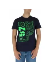 Neon-grüner Tiger Plein Sport T-Shirt