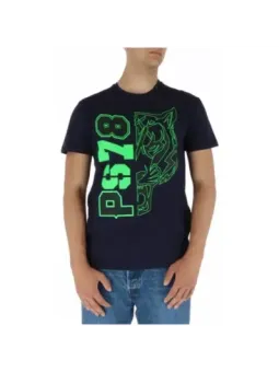 Neon-grüner Tiger Plein Sport T-Shirt