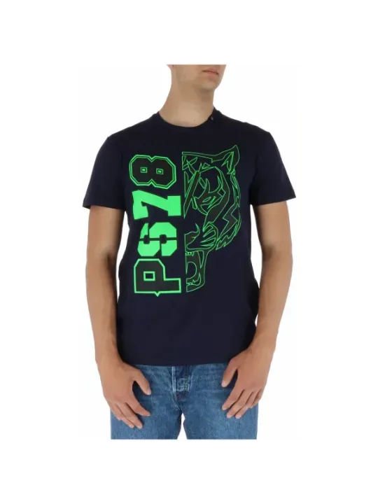 Neon-grüner Tiger Plein Sport T-Shirt
