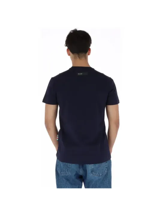 Navy Plein Sport Kurzarm-T-Shirt