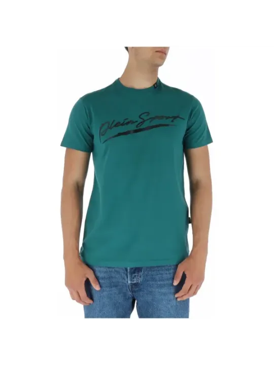 Teal Plein Sport Logo-T-Shirt