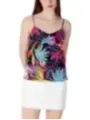 Tropisches Tanktop mit buntem Muster