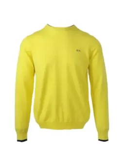 Gelber Sun68 Pullover mit Logo