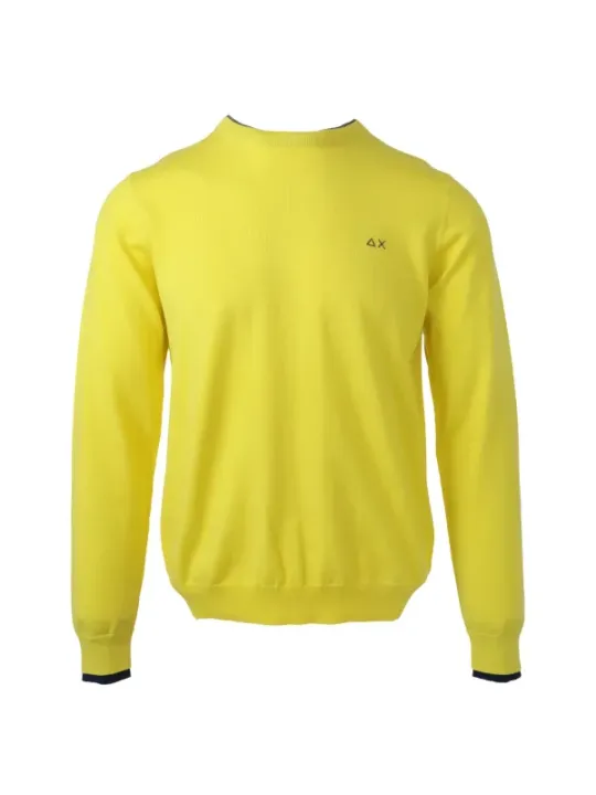 Gelber Sun68 Pullover mit Logo