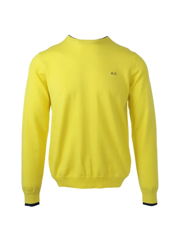 Gelber Sun68 Pullover mit Logo