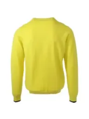 Leuchtend gelber Sweatshirt mit Bündchen