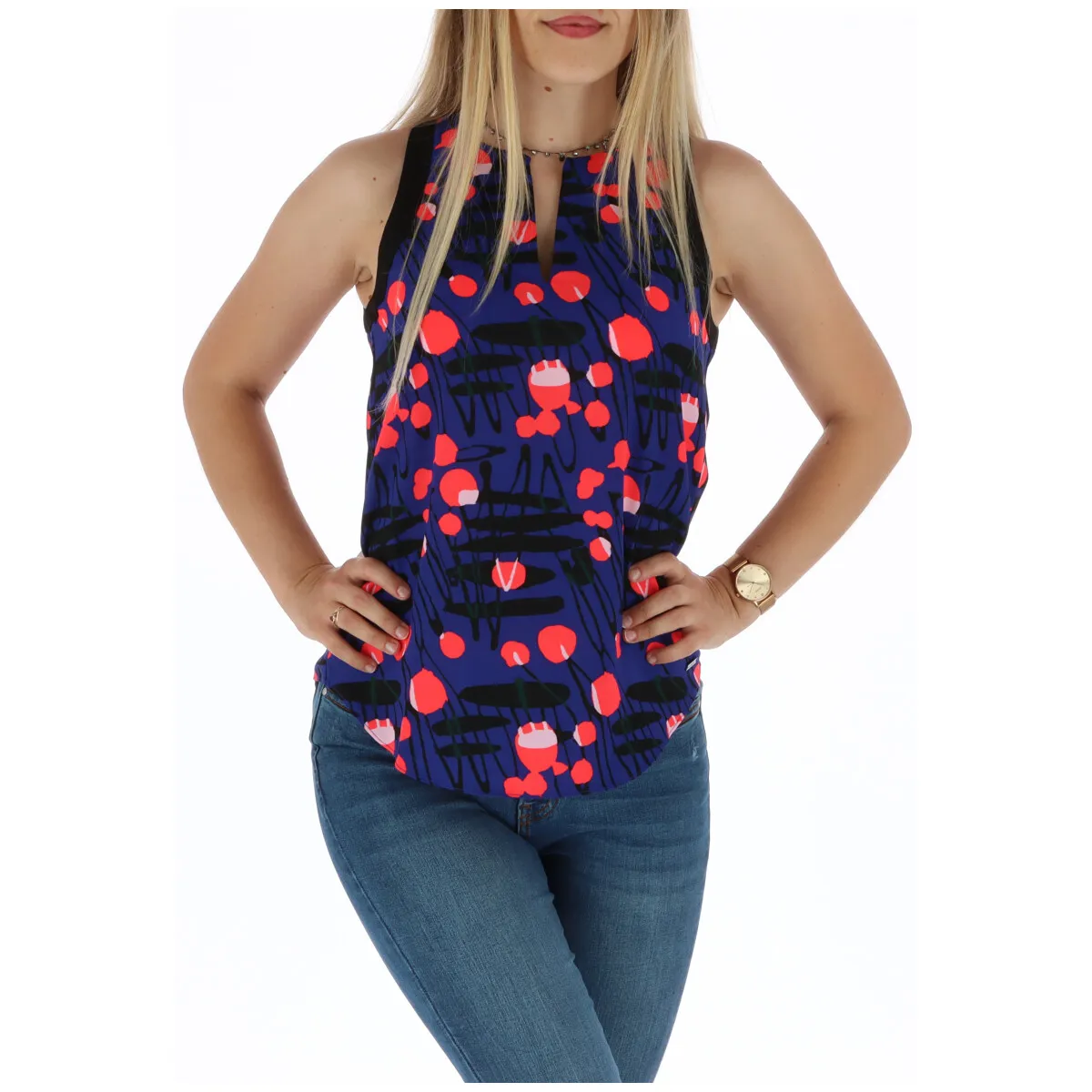 Armani Exchange Top Blau 225034