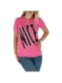 Fuchsia T-Shirt mit NICE-Aufdruck