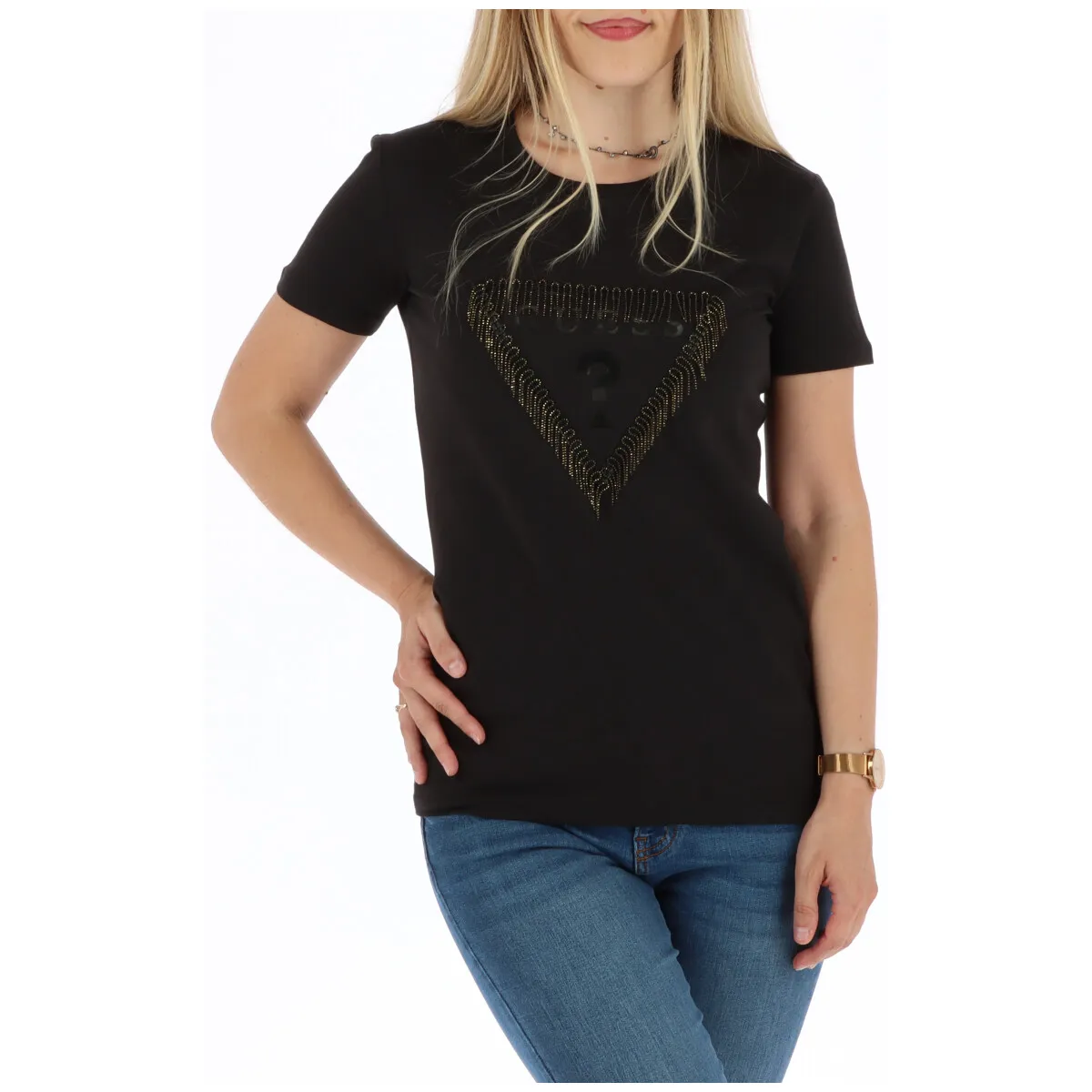 Guess T-Shirt Schwarz 224881