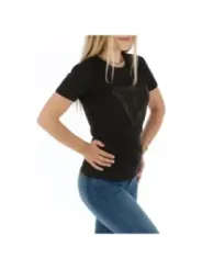 Herz-Glitzer-T-Shirt von Guess tragen