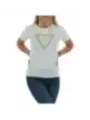 Weißes Guess T-Shirt mit Dreieck