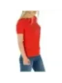 Rotes Guess T-Shirt mit Strasslogo