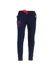 Navyblaue Sweatpants mit roten Details