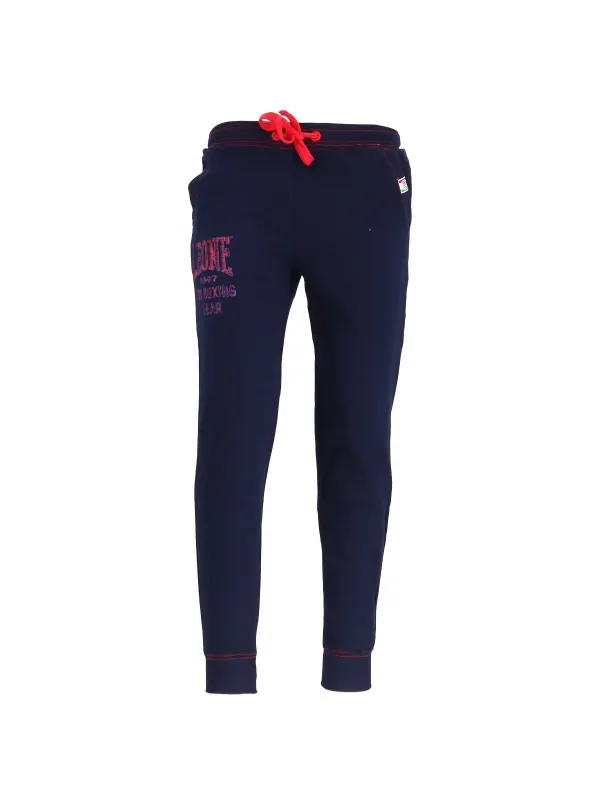 Navyblaue Sweatpants mit roten Details