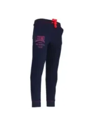 Navyblaue Hosen mit roter Kordel