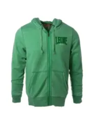 Grüne Kapuzenjacke Leone 1947 Stickerei