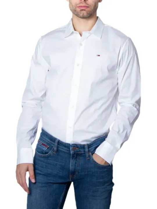 Weißes Tommy Hilfiger Oxfordhemd Herren