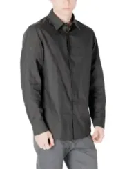 Schwarzes Armani Exchange Hemd klassisch
