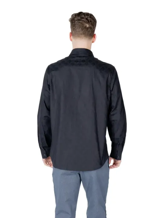 Schwarzes Armani Exchange Hemd klassisch