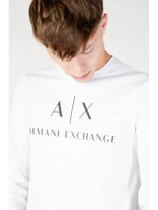 Weißes A/X Armani Exchange T-Shirt