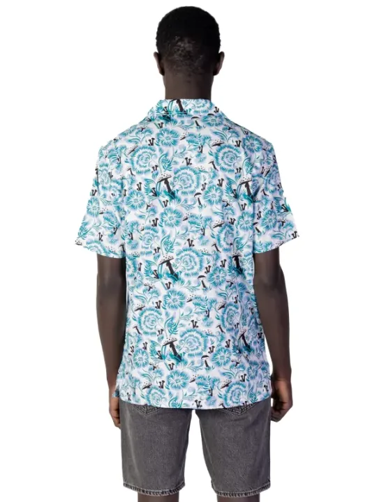 Blühendes Hemd mit Pinguin-Motiv