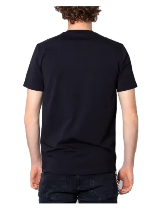 Schwarzes Armani Exchange Baumwoll-T-Shirt