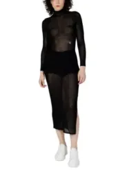 Schwarzes, transparentes Calvin Klein Kleid