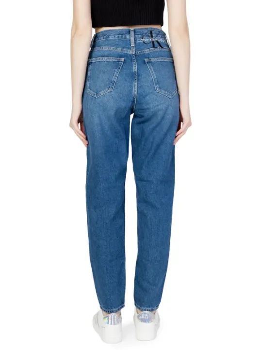 Blaue Damen Straight-Leg Calvin Klein Jeans