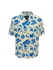 Blumiges Kurzarmhemd von Only & Sons