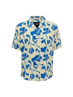 Blumiges Kurzarmhemd von Only & Sons