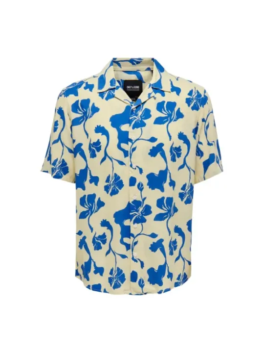 Blumiges Kurzarmhemd von Only & Sons