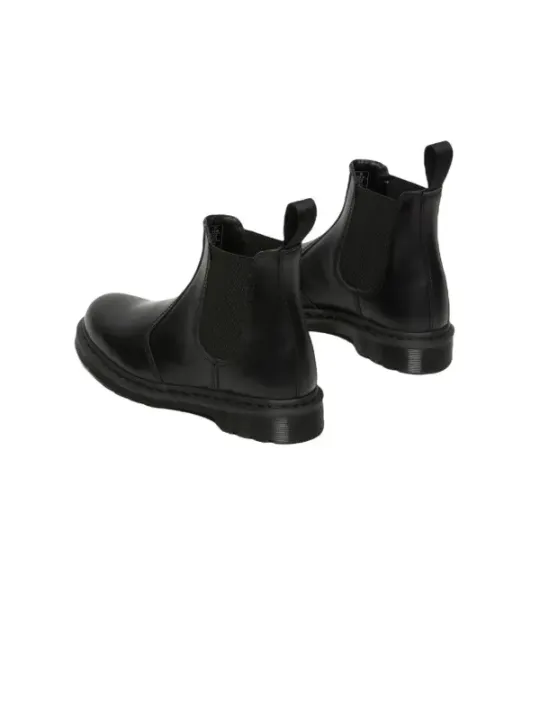 Schwarze Dr. Martens Stiefel Rückseite