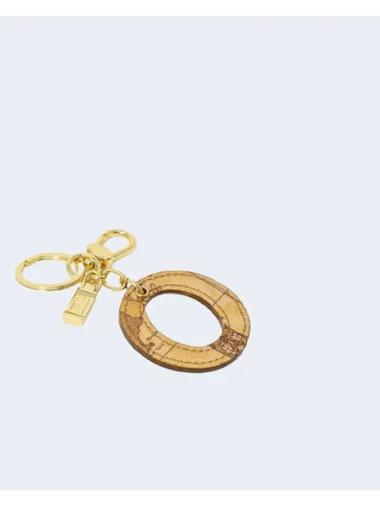 Holz und goldfarbenes Schlüsselanhänger-Design