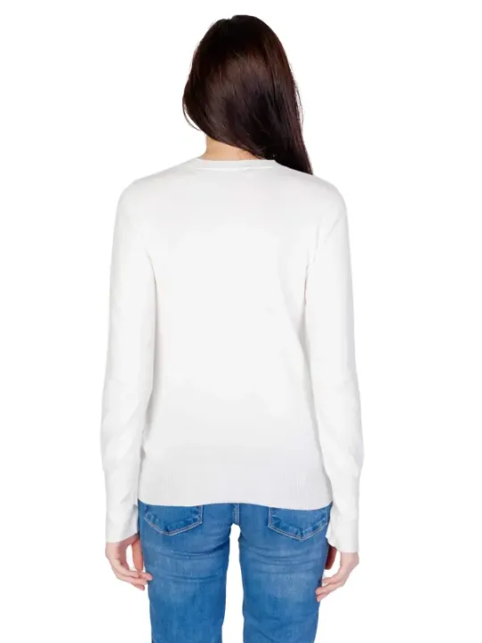 Weißes Guess 454571 Langarmshirt Pullover