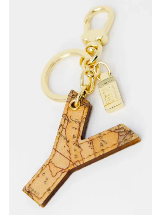 Alviero Martini Schlüsselanhänger Leder Kork