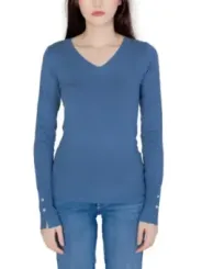 Helles blaues Damen-Langarmshirt Guess