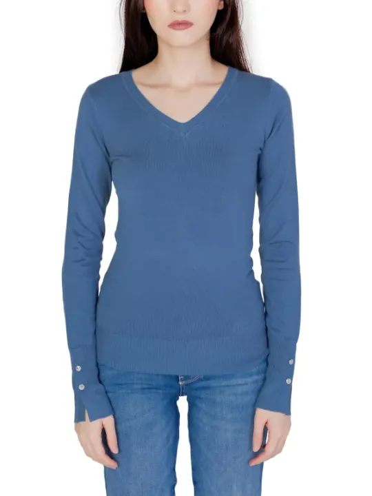 Helles blaues Damen-Langarmshirt Guess