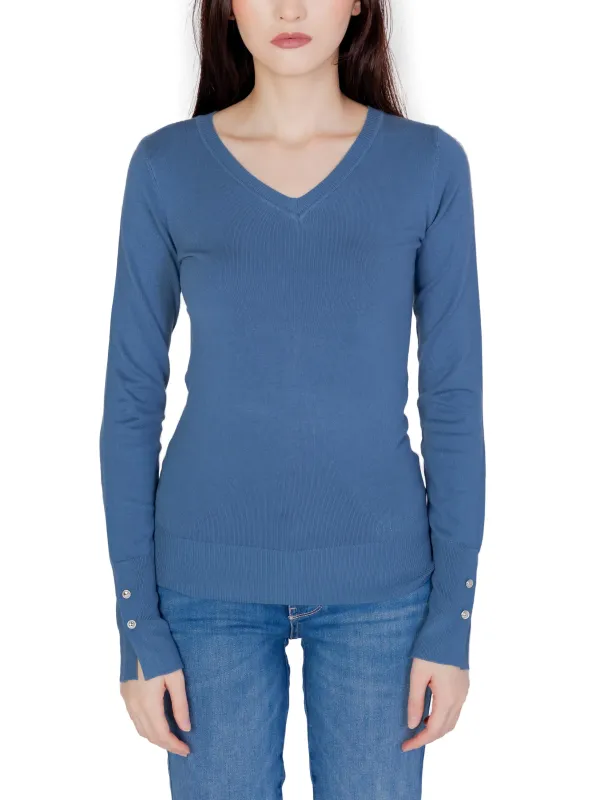 Helles blaues Damen-Langarmshirt Guess